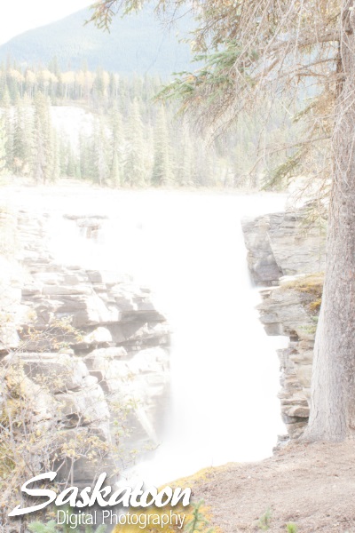 Overexposed Photo of Waterfalls